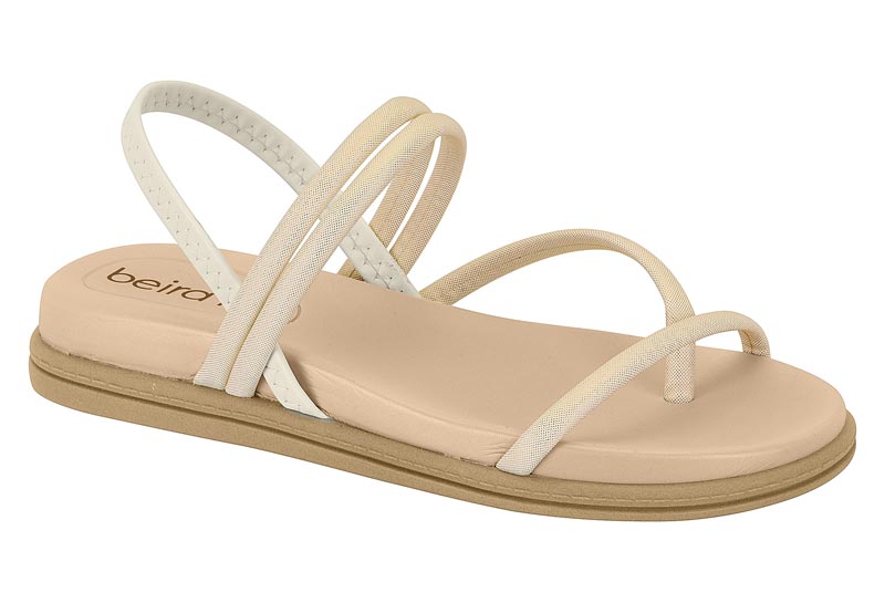 BEIRA RIO / BLANCO OFF 526-DORADO / CAJA DE 12 PARES