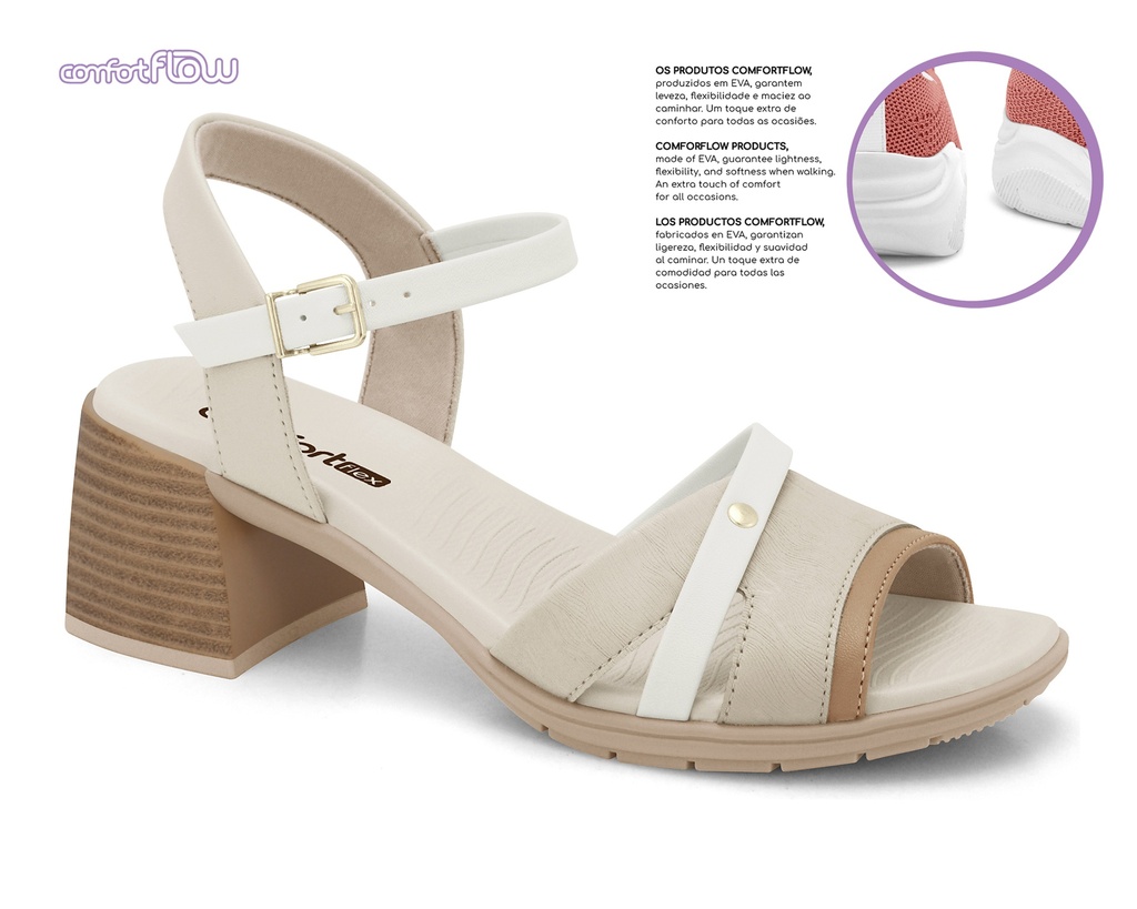 COMFORT FLEX / 1-CAQUI
/BEIGE/PERLA/BEI / CAJA DE 9 PARES
