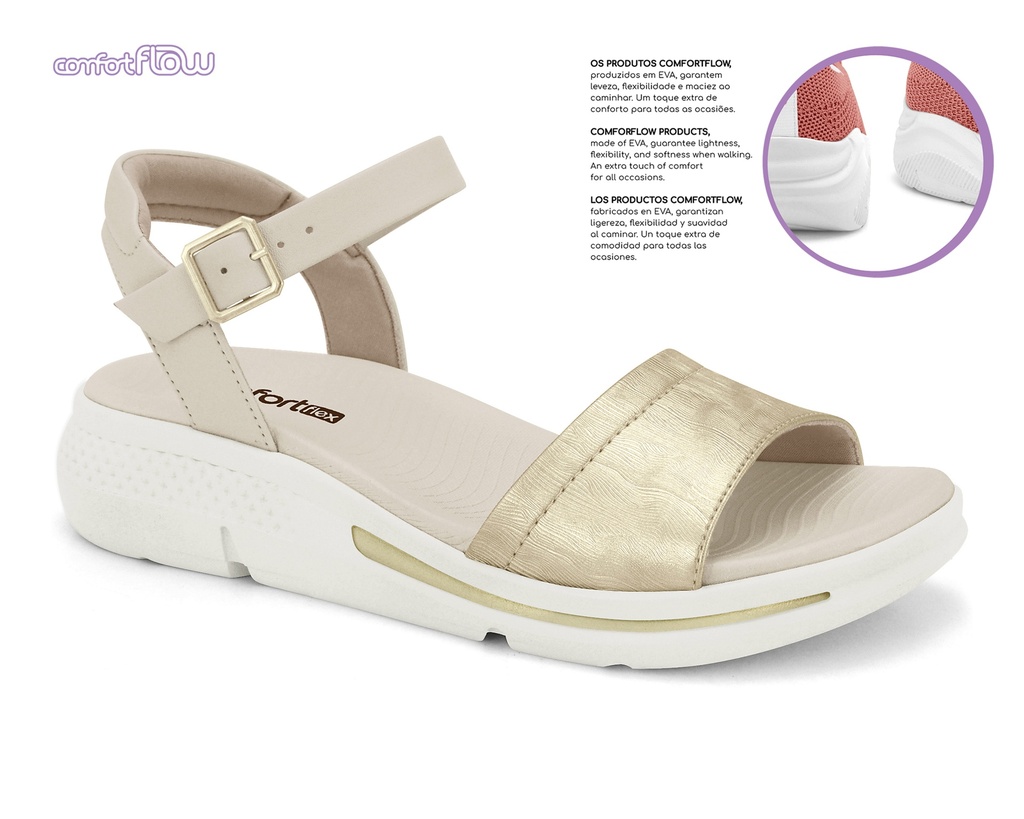 COMFORT FLEX / 1-ORO
/BEI / CAJA DE 9 PARES