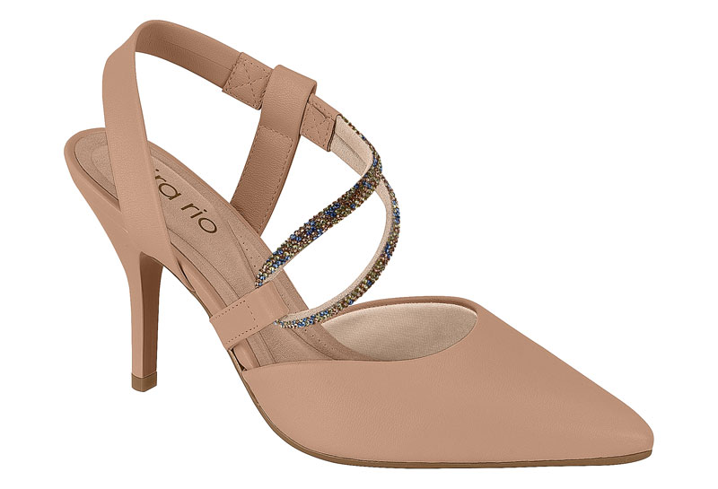 BEIRA RIO / NUDE 658/AZUL-VERDE ORO ROSADO / CAJA DE 8 PARES