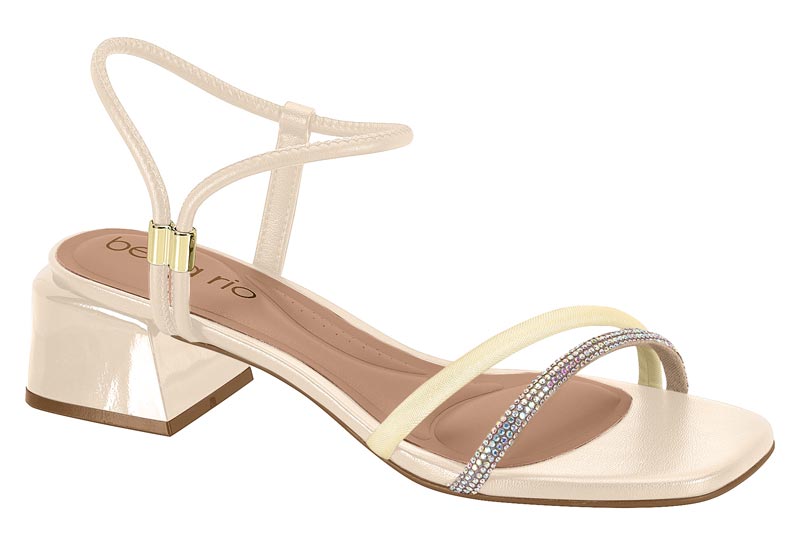 BEIRA RIO / CREME 985/BRANCO OFF 526-DOURADO/AURORA BOREAL / CAJA DE 8 PARES