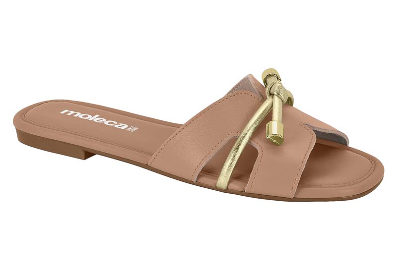 MOLECA / NUDE/DORADO / CAJA DE 12 PARES