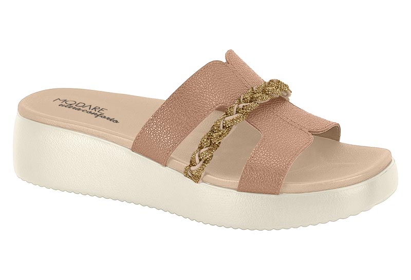 MODARE / NUDE/DORADO / CAJA DE 8 PARES