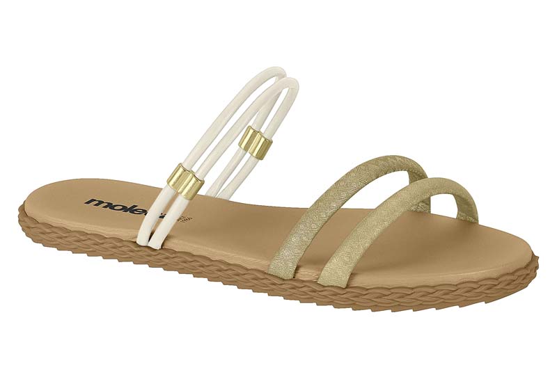 MOLECA / BLANCO OFF 526/DORADO / CAJA DE 12 PARES