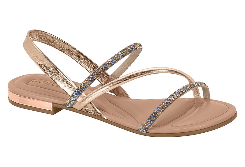 BEIRA RIO / AZUL-VERDE-ORO ROSA/ORO ROSA / CAJA DE 12 PARES