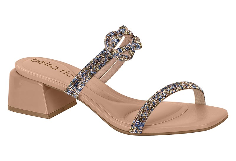 BEIRA RIO / AZUL-VERDE-ORO ROSADO/NUDE 658 / CAJA DE 12 PARES