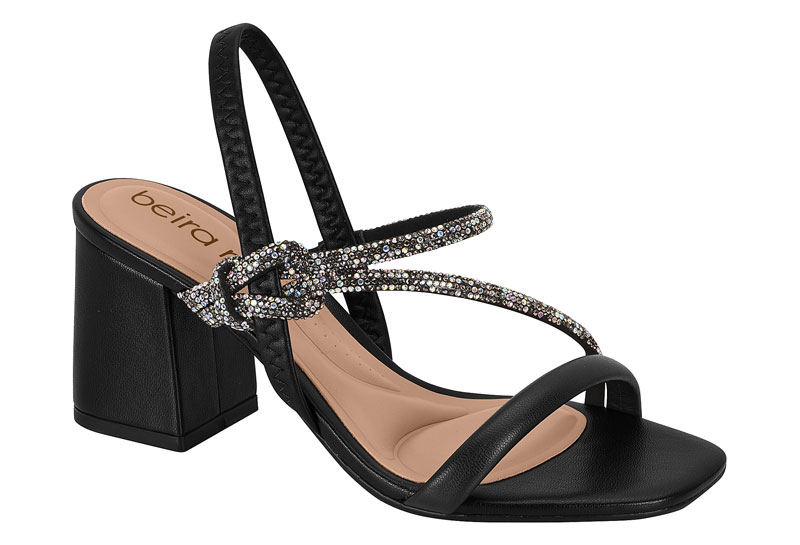 BEIRA RIO / NEGRO 01/NEGRO 01-GRAFITO-AURORA BOREAL / CAJA DE 12 PARES