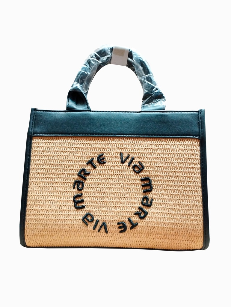 VIA MARTE / BEGE/PRETO / BOLSO / CAJA DE 1 PARES
