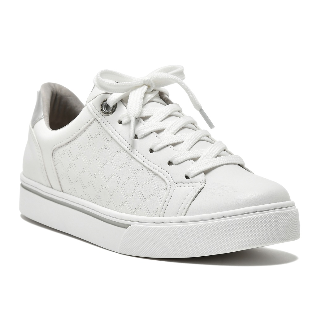 016-003-01 / VIA MARTE / BRANCO/BRANCO/PRATA / CAJA DE 12 PARES