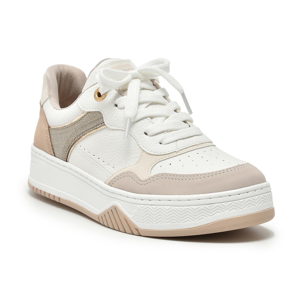 053-002-03 / VIA MARTE / BEGE/BRANCO/MARFIM I23/GOLD/BRANCO/BAUNILHA/DOURADO / CAJA DE 12 PARES