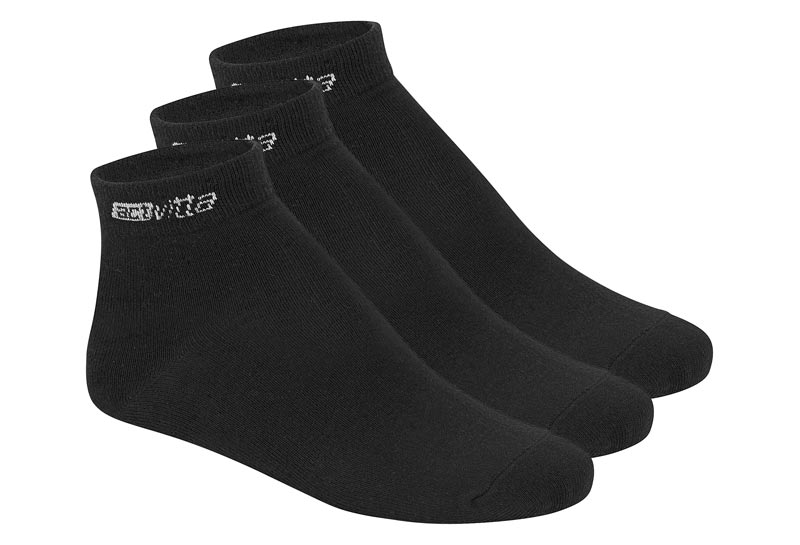 CALCETINES BLANCO BLANCO NEGRO / CAJA DE 12 PARES