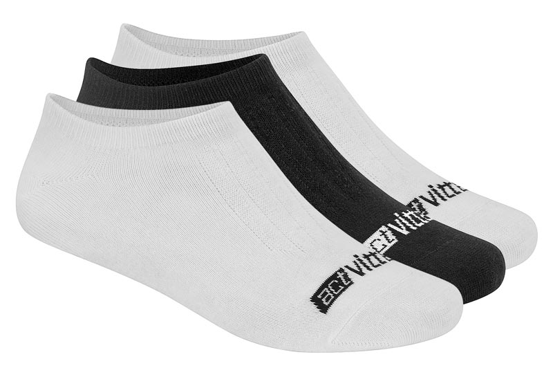 CALCETINES ACTVITTA BLANCO/BLANCO/NEGRO / CAJA DE 12 PARES