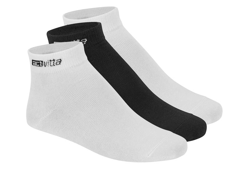 CALCETINES ACTVITTA BLANCO/BLANCO/NEGRO / CAJA DE 12 PARES