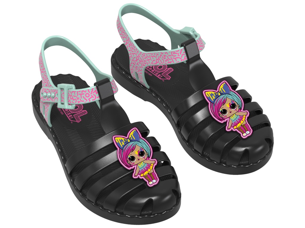 GRENDENE / NEGRO/VERDE/ROSA / NEGRO/VERDE/ROSA / CAJA DE 6 PARES