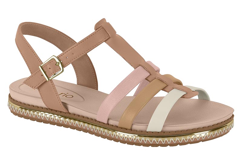 BEIRA RIO / NUDE 658/ROSA/TAN  1080/BLANCO OFF / CAJA DE 8 PARES