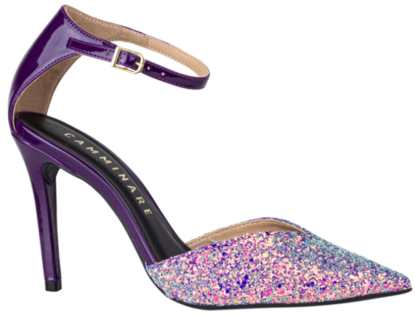 MARYFER / GLITTER MAXXI ROXO / CAJA DE 12 PARES