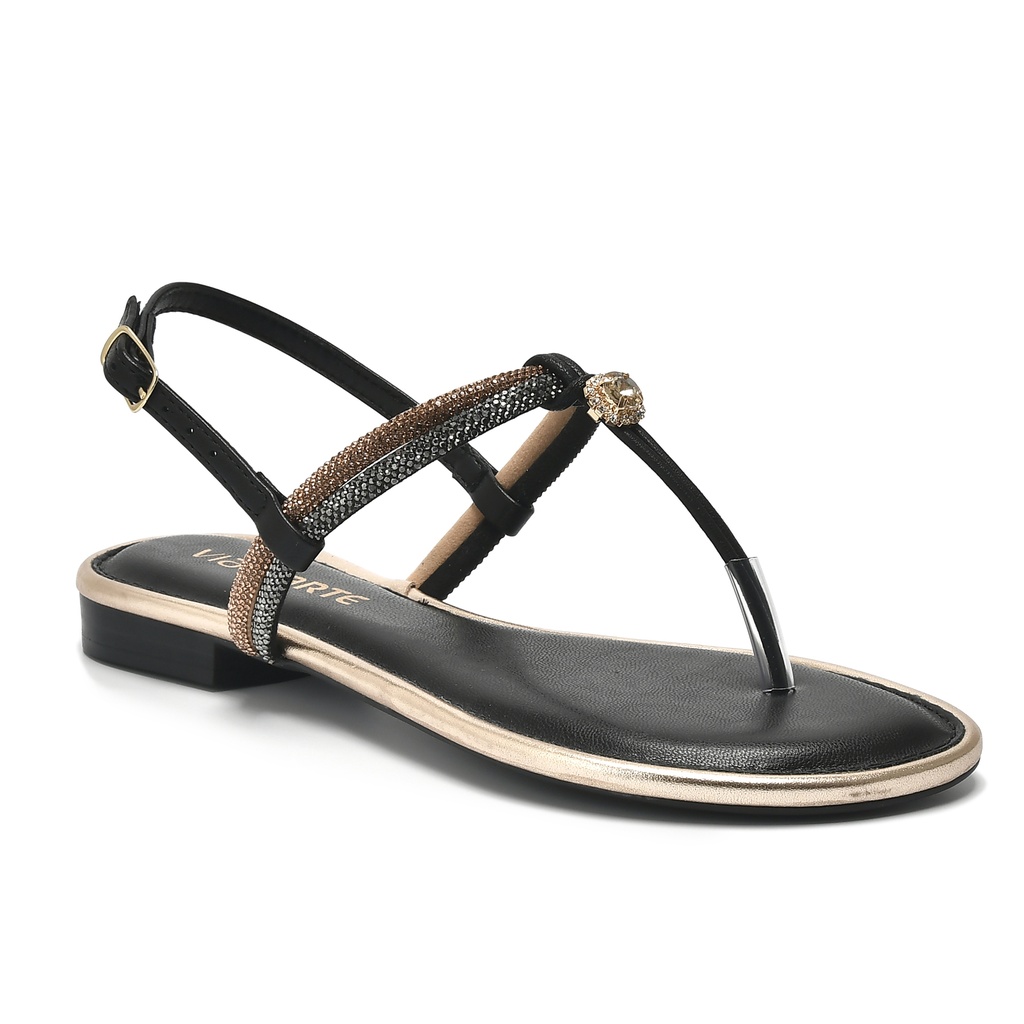 157-001-02 / VIA MARTE / PRETO/GOLD / CAJA DE 9 PARES