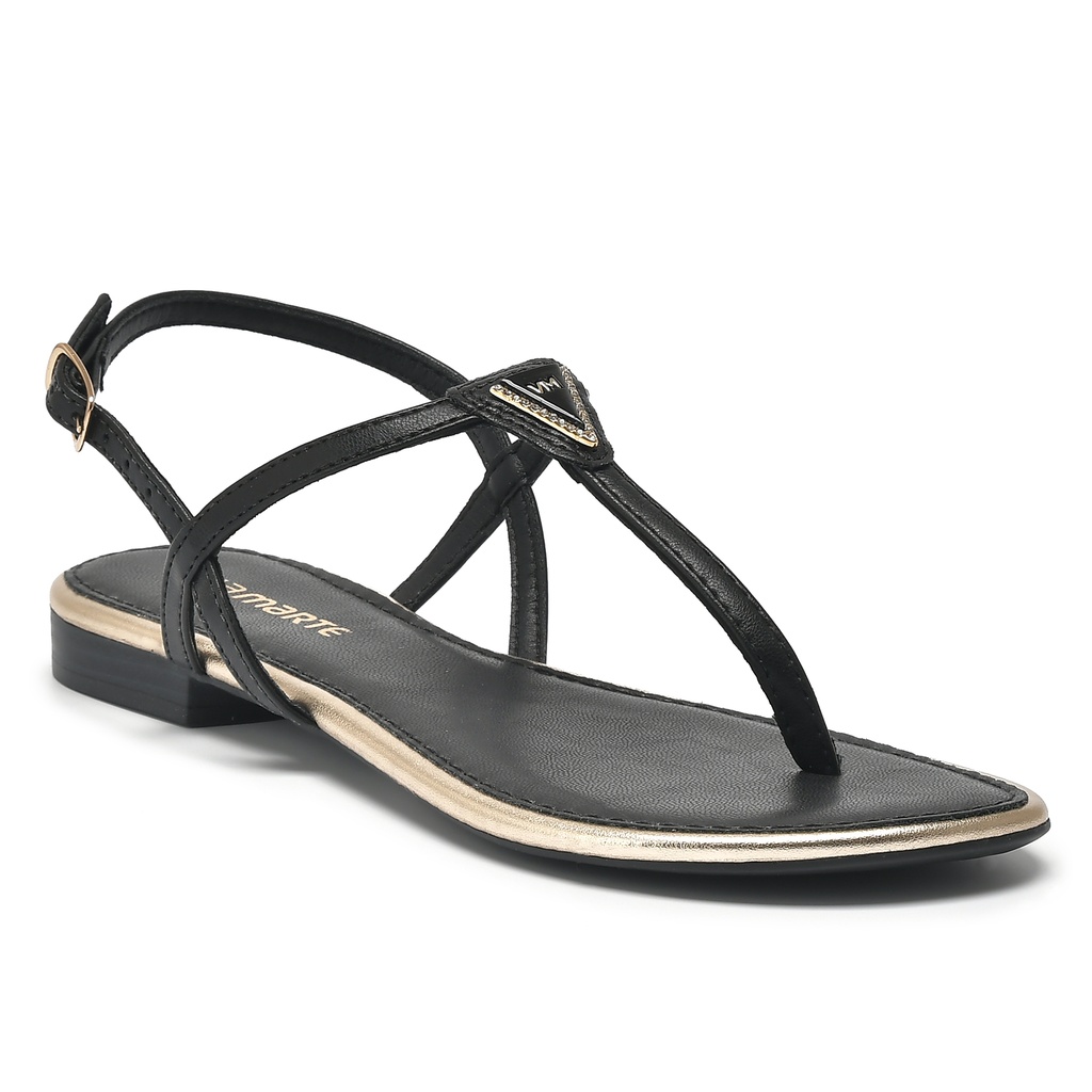 157-003-02 / VIA MARTE / PRETO/GOLD / CAJA DE 9 PARES