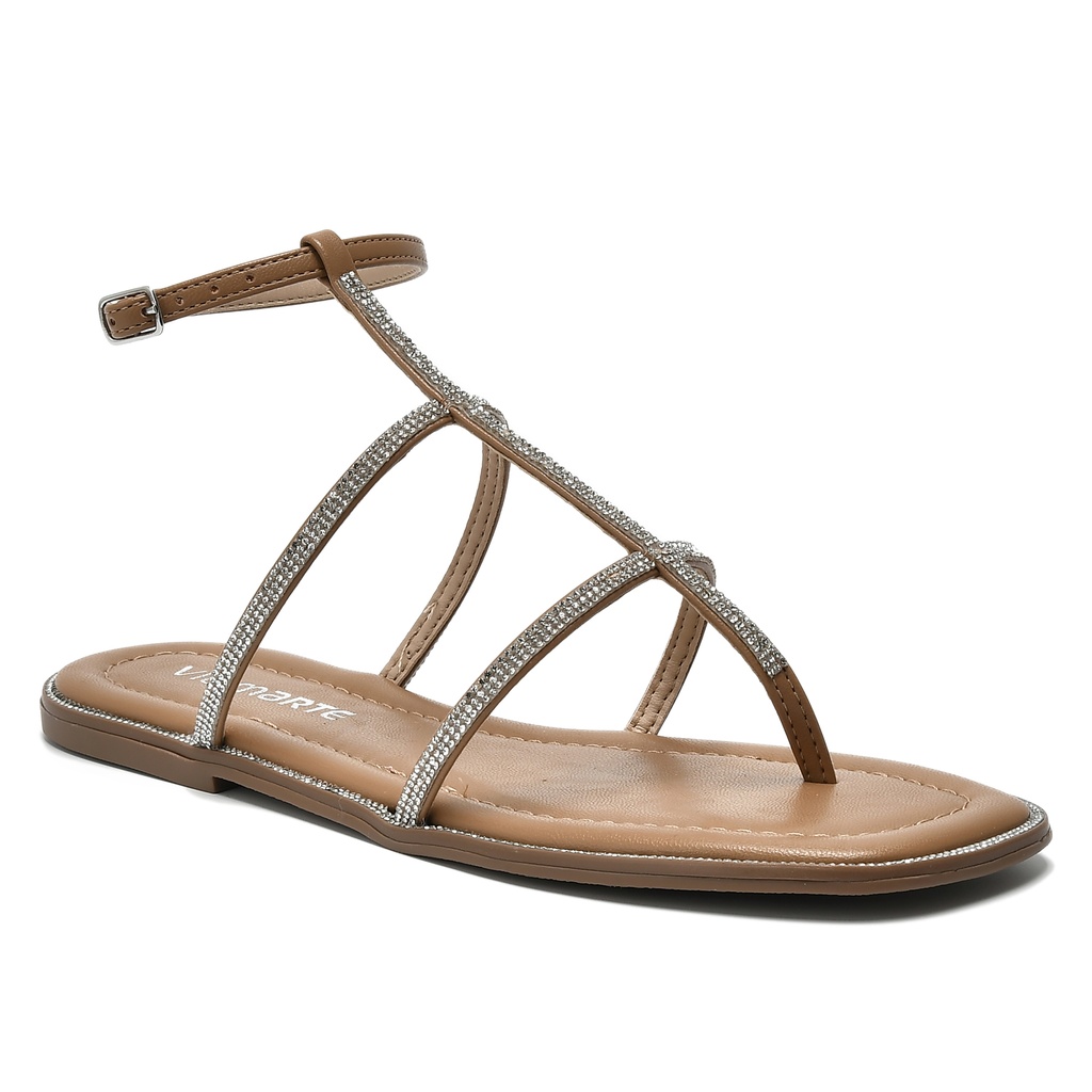 181-008-01 / VIA MARTE / ALMOND/CRISTAL / CAJA DE 9 PARES