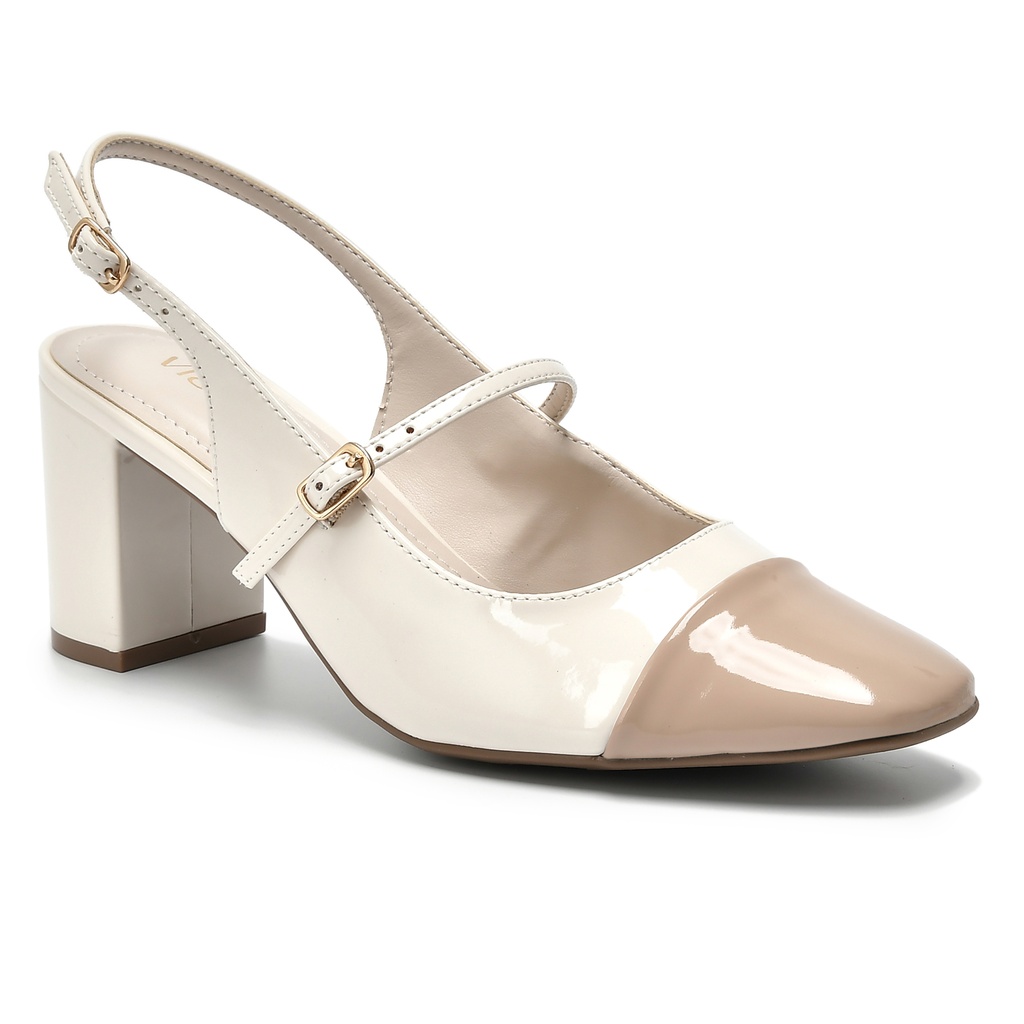 153-005-01 / VIA MARTE / CREME/MARFIM I23 / CAJA DE 9 PARES