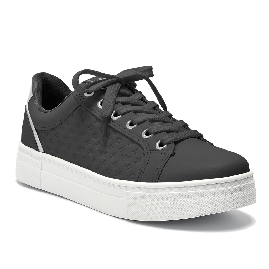 138-002-01 / VIA MARTE / PRETO/PRATA / CAJA DE 9 PARES