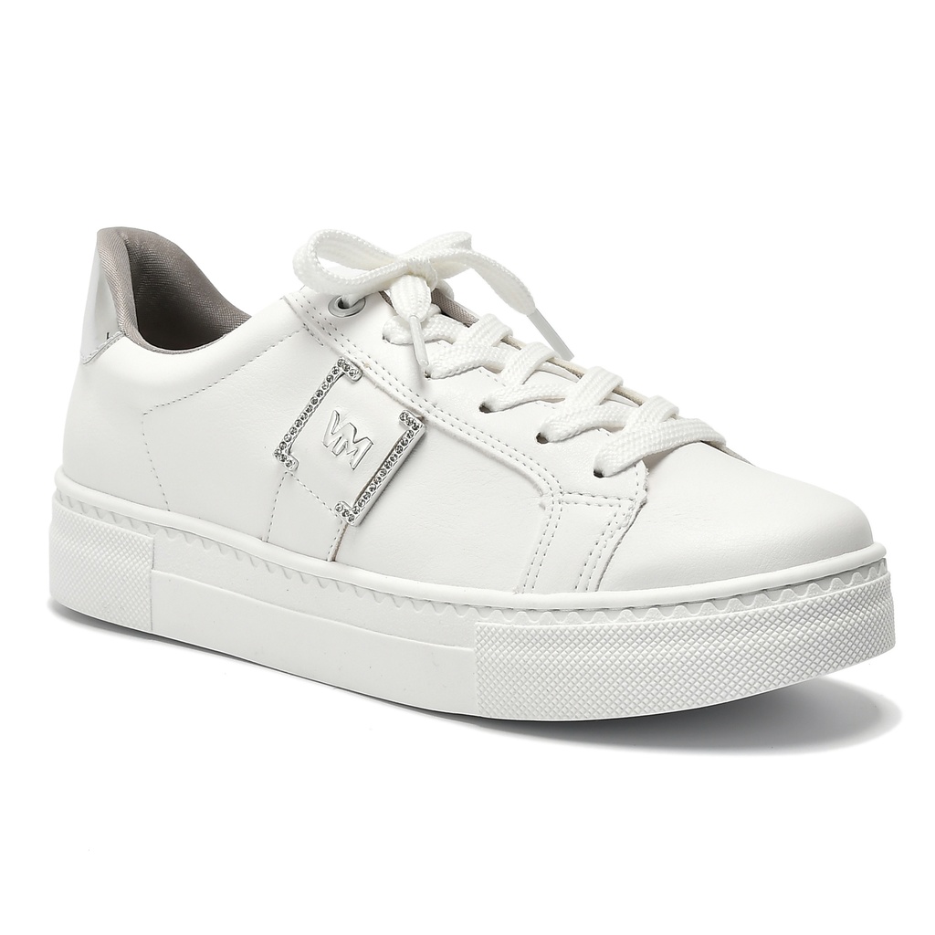 138-006-01 / VIA MARTE / BRANCO/PRATA / CAJA DE 9 PARES