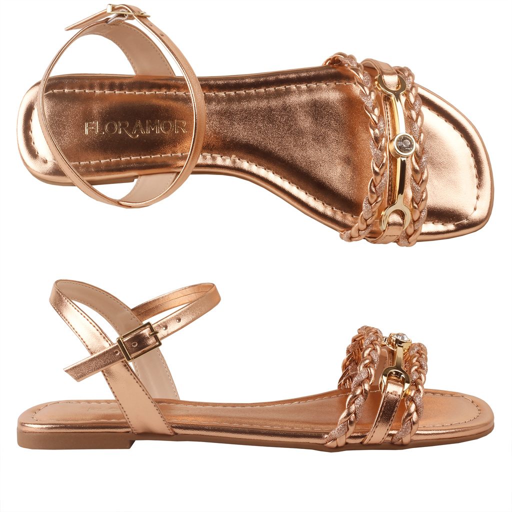 6692-19377 / MARYFER / METALIC ROSE COMB2 / CAJA DE 12 PARES