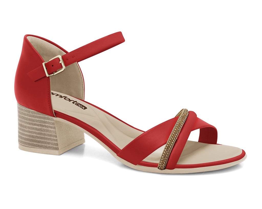 2456403-6 / COMFORT FLEX / 6-ROJO
/NAT/ORO/ROJO/ROJO/RO / CAJA DE 9 PARES