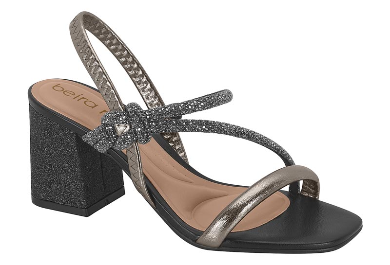 BEIRA RIO / GRAFITO 914/NEGRO DIAMANTE-NEGRO DIAMANTE / CAJA DE 8 PARES