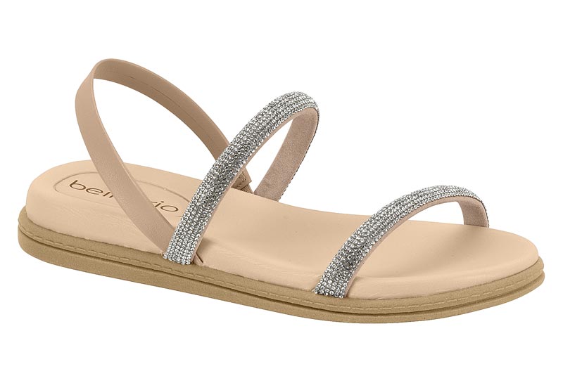 BEIRA RIO / CRISTAL/BEIGE / CAJA DE 12 PARES