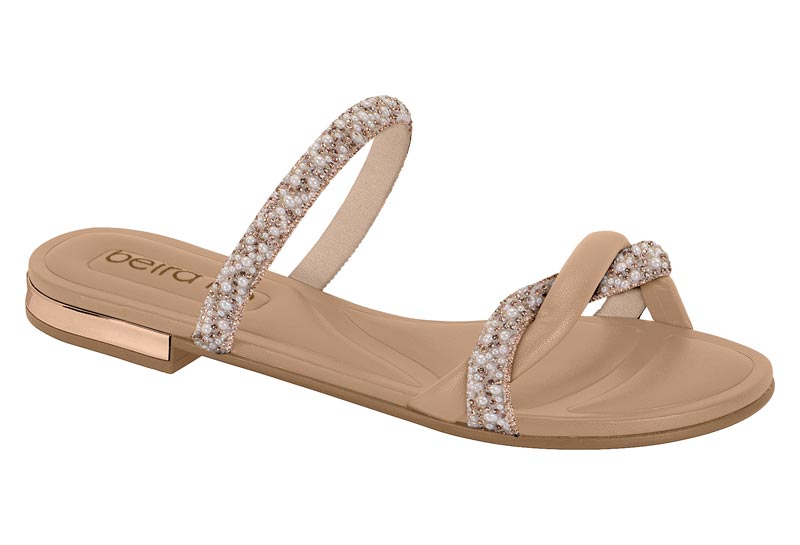 BEIRA RIO / OURO ROSADO-BRANCO FURTACOR-PEROLA/NUDE 658 / CAJA DE 8 PARES