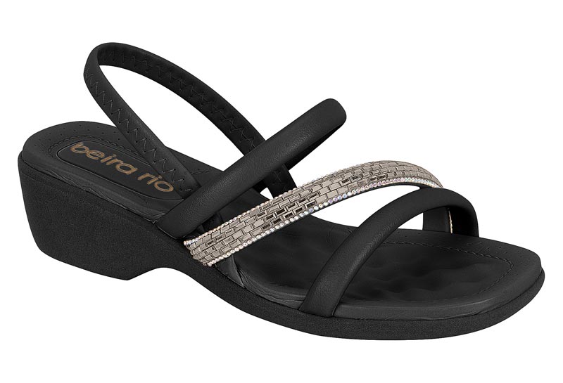 BEIRA RIO / NEGRO 01/AURORA BOREAL-GRAFITO / CAJA DE 12 PARES