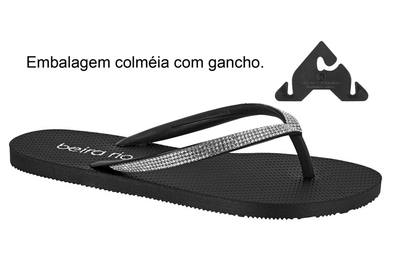 BEIRA RIO / NEGRO 01-CRISTAL / CAJA DE 12 PARES