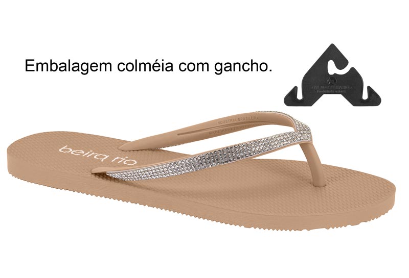 BEIRA RIO / DESNUDA 658-CRISTAL / CAJA DE 12 PARES