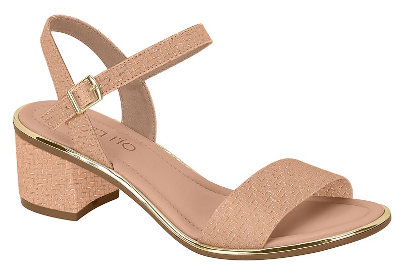 BEIRA RIO / NUDE 658-ORO ROSA / CAJA DE 8 PARES