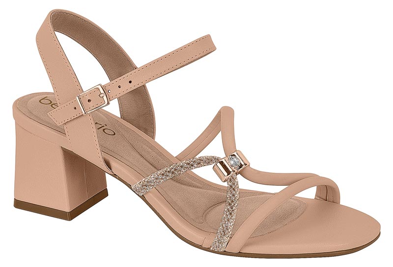 BEIRA RIO / NUDE 658/ORO ROSADO-PLATA / CAJA DE 8 PARES