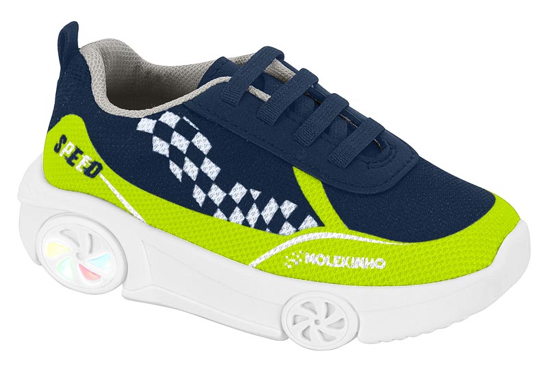 MOLEKINHO / MULTI AMARELO NEON 705/MARINHO 488 / CAJA DE 8 PARES