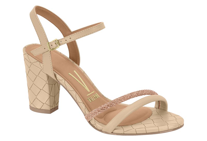 VIZZANO / BEIGE/ORO ROSADO-PLATA / CAJA DE 8 PARES