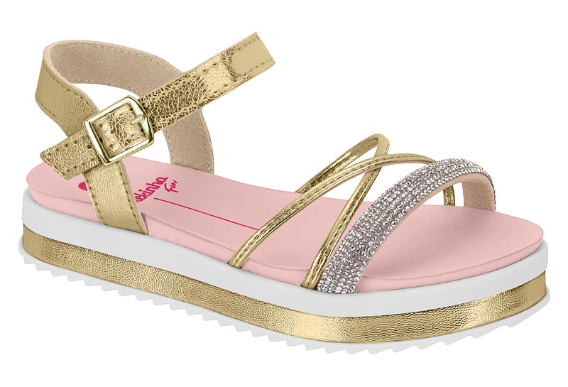 MOLEKINHA / DORADO/CRISTAL-CREMA 1031 / CAJA DE 8 PARES