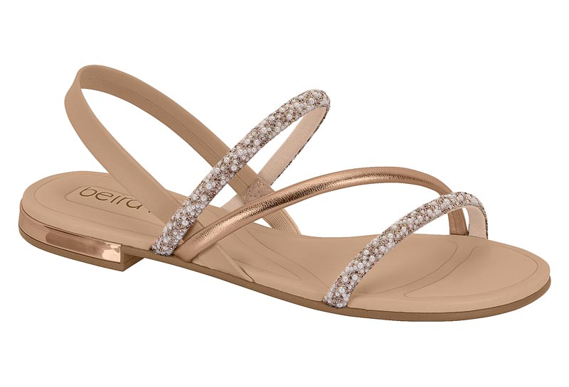 BEIRA RIO / OURO ROSADO-BRANCO FURTACOR-PEROLA/OURO ROSADO/NUDE 658 / CAJA DE 12 PARES