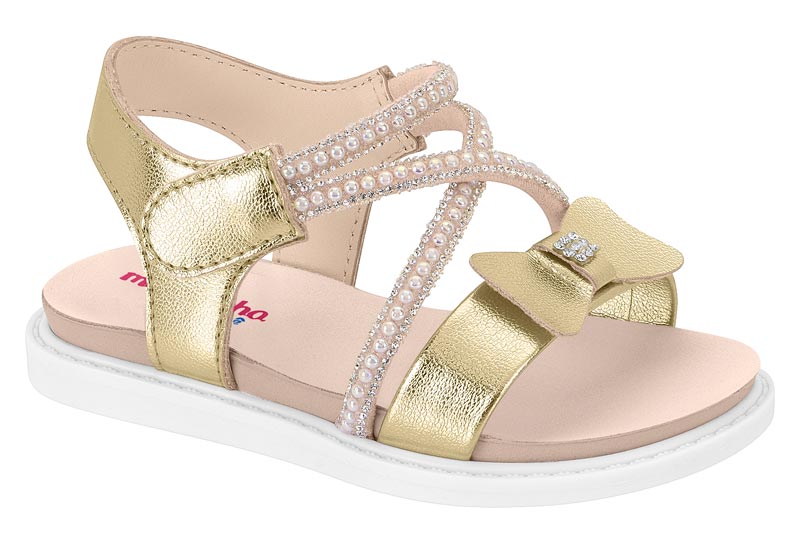 MOLEKINHA / DORADO/CRISTAL-PERLA / CAJA DE 8 PARES