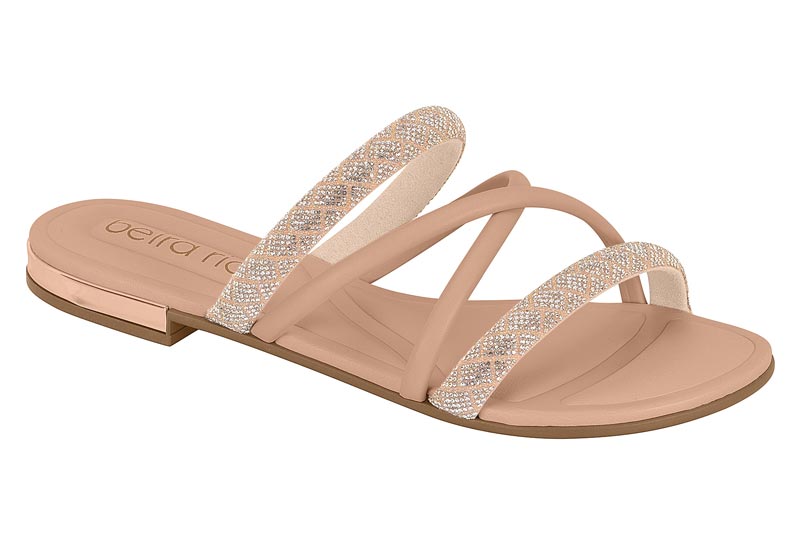 BEIRA RIO / CRISTAL-TRANSPARENTE FURTACOR/NUDE 658 / CAJA DE 8 PARES