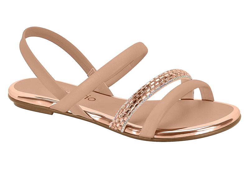 BEIRA RIO / NUDE 658/AURORA BOREAL-OURO ROSADO / CAJA DE 8 PARES