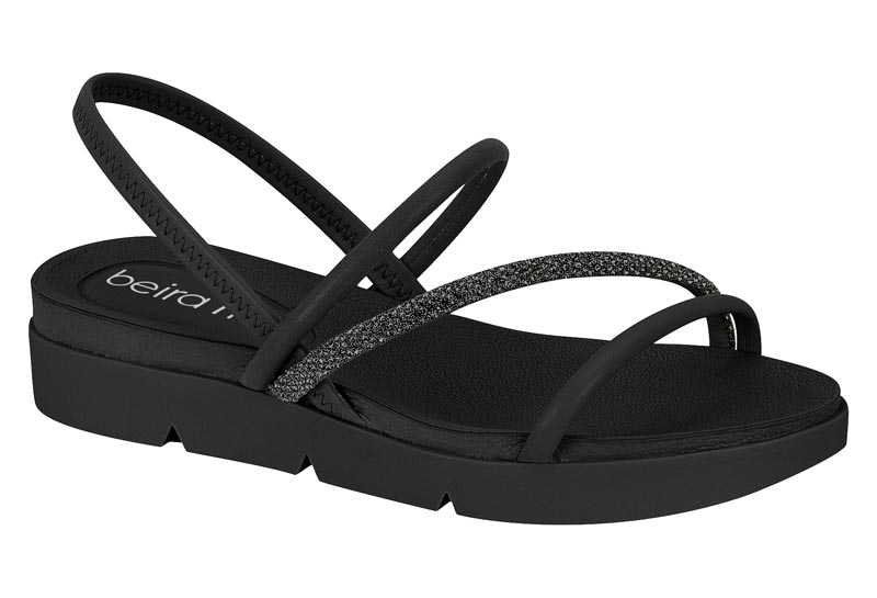 BEIRA RIO / NEGRO/NEGRO DIAMANTE-NEGRO DIAMANTE / CAJA DE 8 PARES