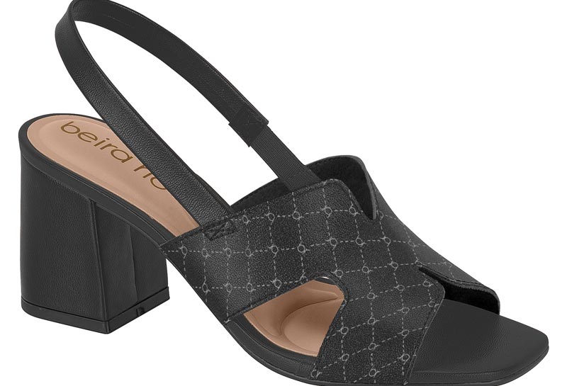 BEIRA RIO / NEGRO/GRAFITO / CAJA DE 8 PARES