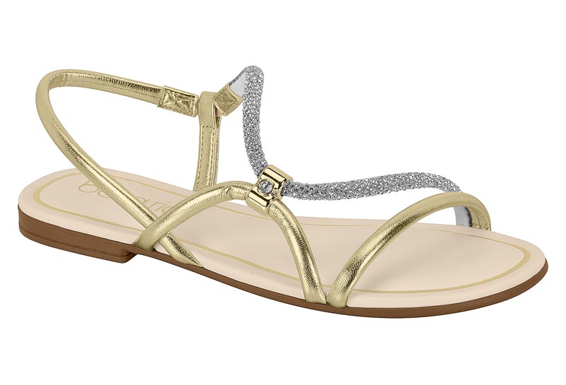 BEIRA RIO / CRISTAL-PLATA/DORADO / CAJA DE 12 PARES