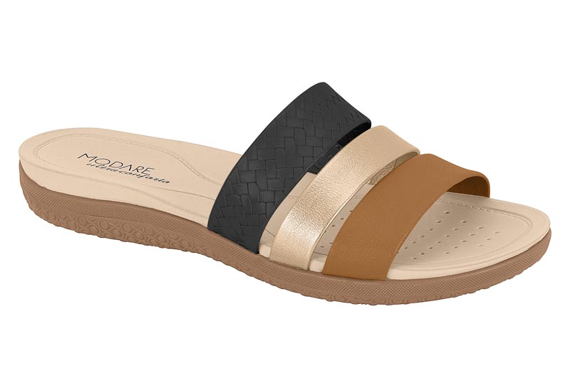 MODARE / NEGRO 01/CAMEL 1165/DORADO / CAJA DE 12 PARES