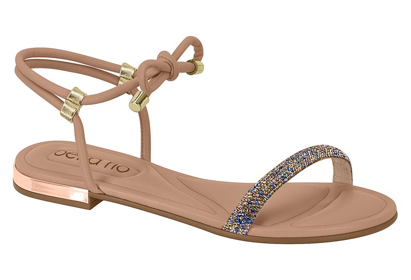 BEIRA RIO / AZUL-VERDE-ORO ROSADO/NUDE 658 / CAJA DE 12 PARES