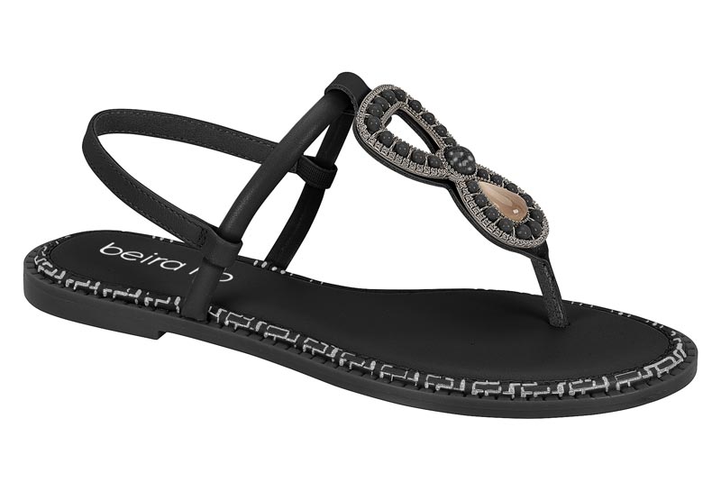 BEIRA RIO / NEGRO 01 / CAJA DE 12 PARES