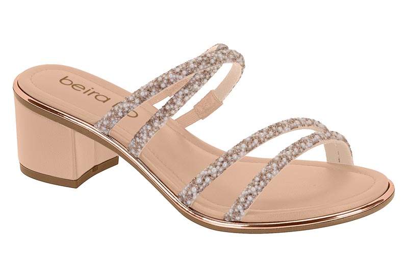 BEIRA RIO / ORO ROSA-FURTACOR BLANCO-PERLA / CAJA DE 12 PARES